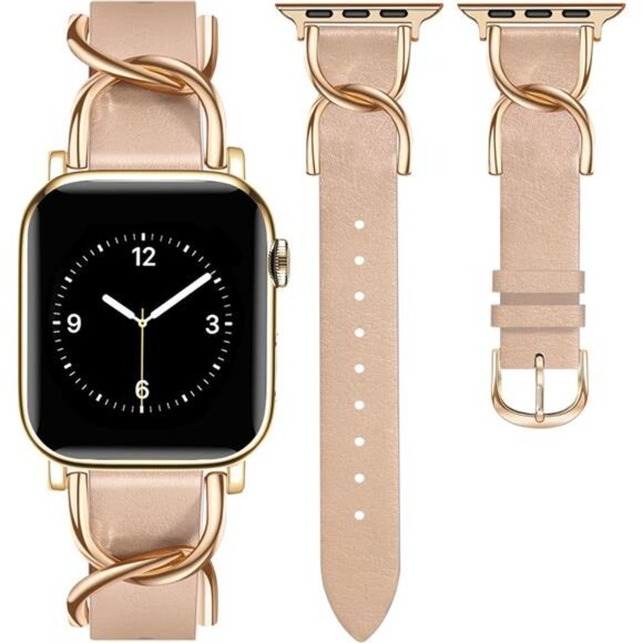 NEW Slim Leather Stylish Apple Watch Band main image 5